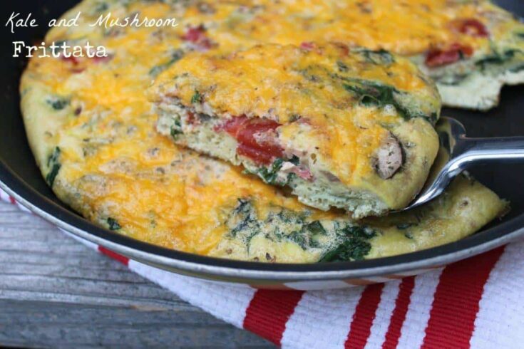 kale and mushroom frittata