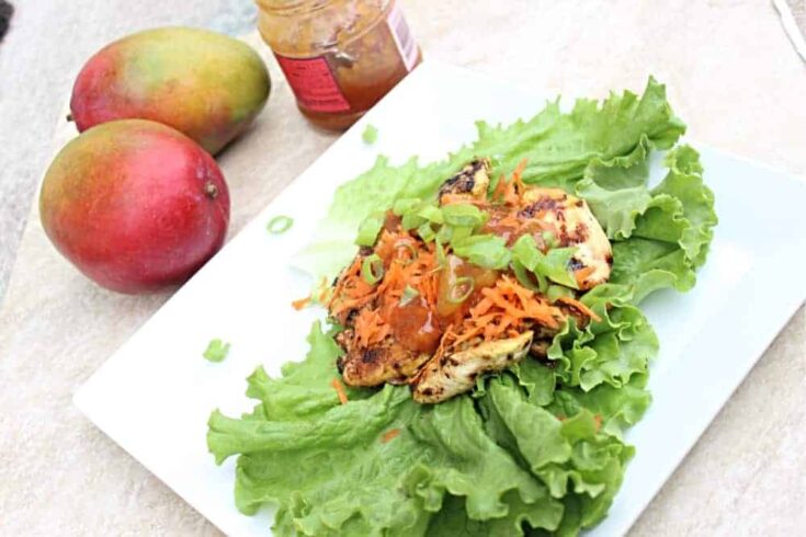 Sweet and Spicy Mango Chicken Calypso Wraps 