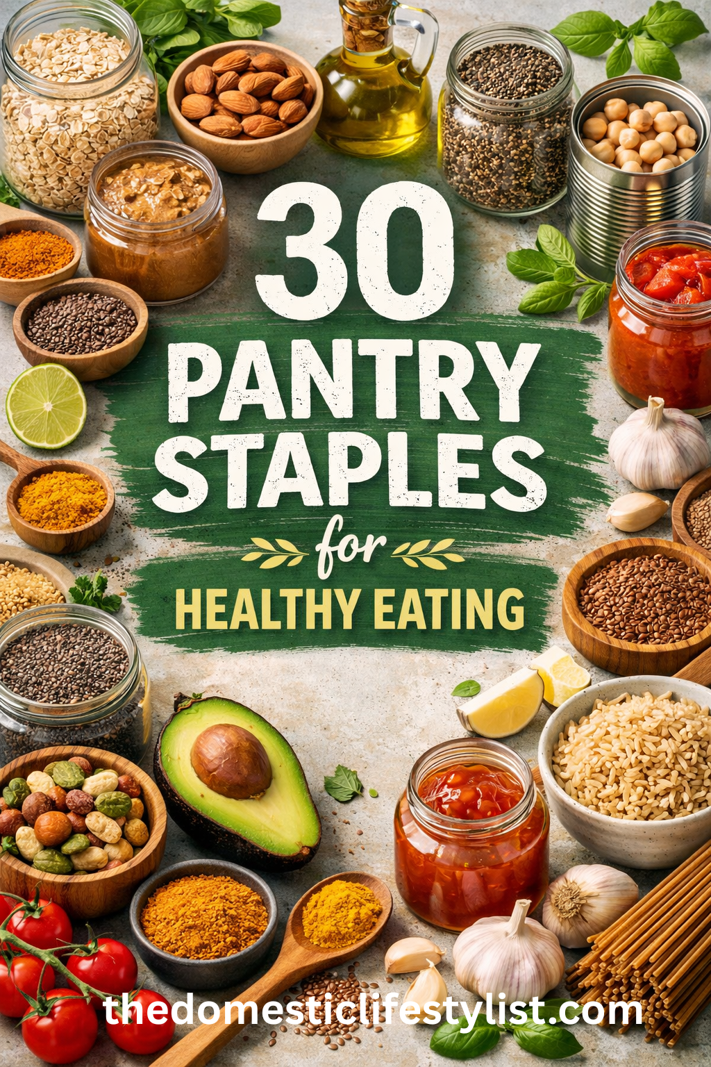 30 Pantry Staples for a Healthy Eating