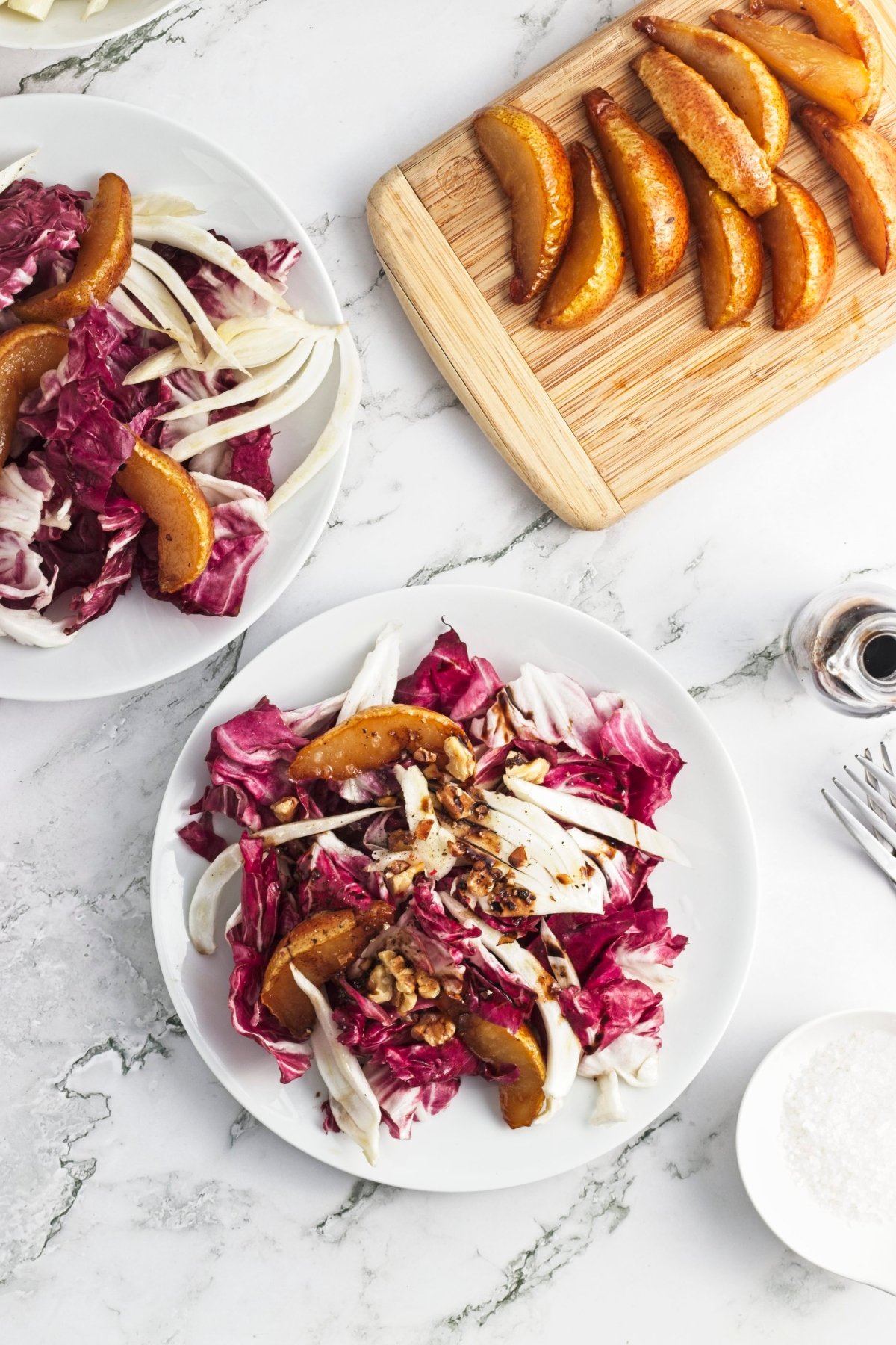 Tasty Radicchio Salad with Caramelized Pears
