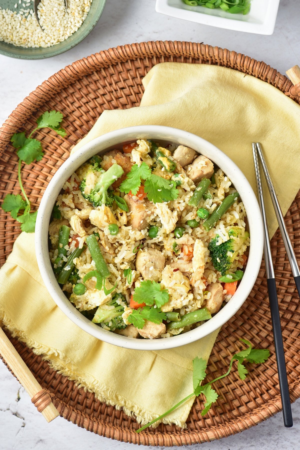 One Pan Leftover Turkey Fried Rice (With Wild Rice)