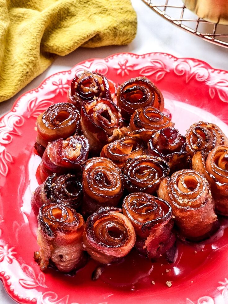 Maple Glazed Bacon Roses 