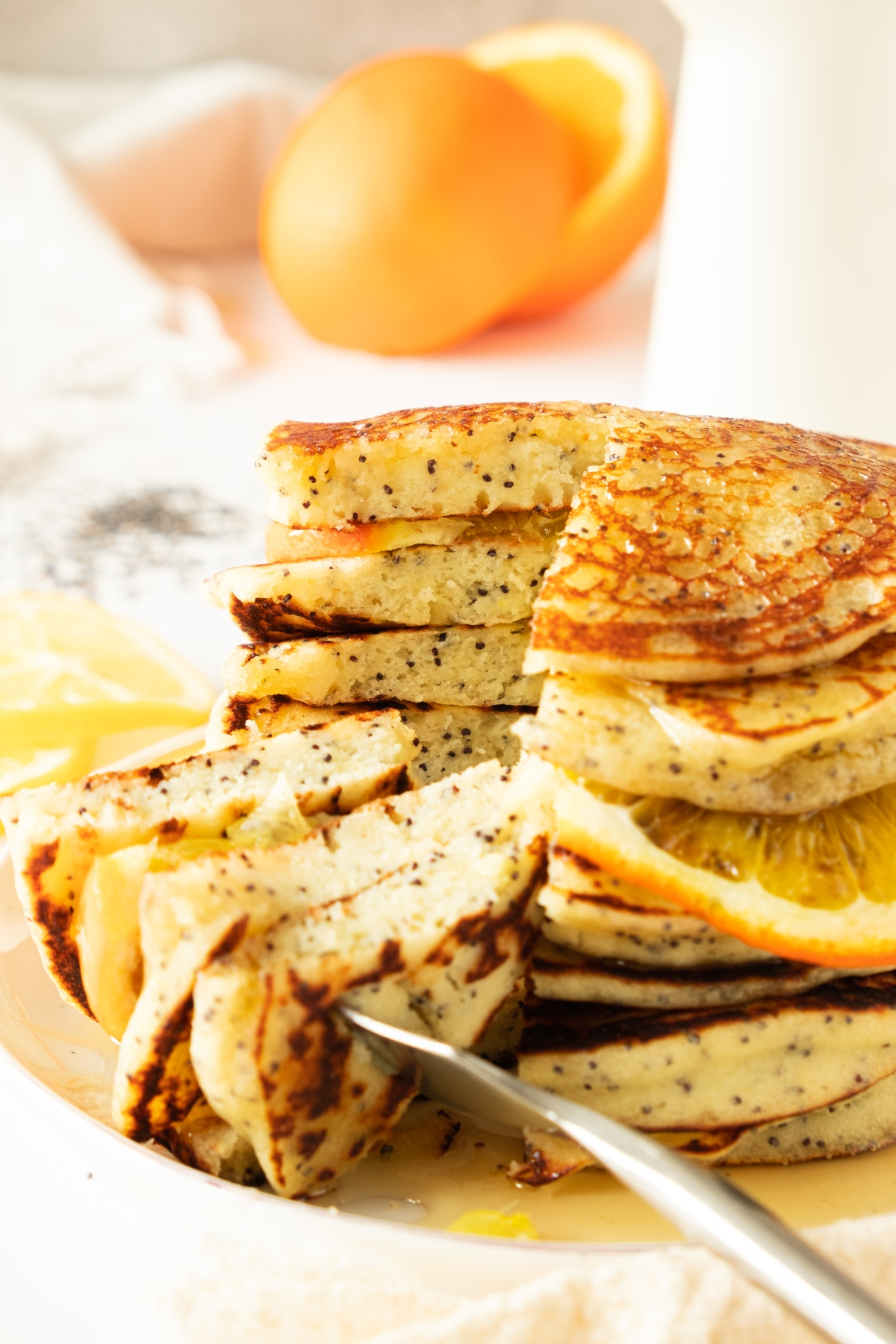 Einkorn Poppy Seed Pancakes